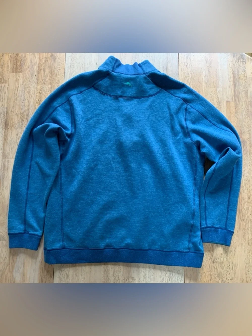 Tommy Bahama Men’s Teal Blue Half-Zip Pullover Sweater szXL